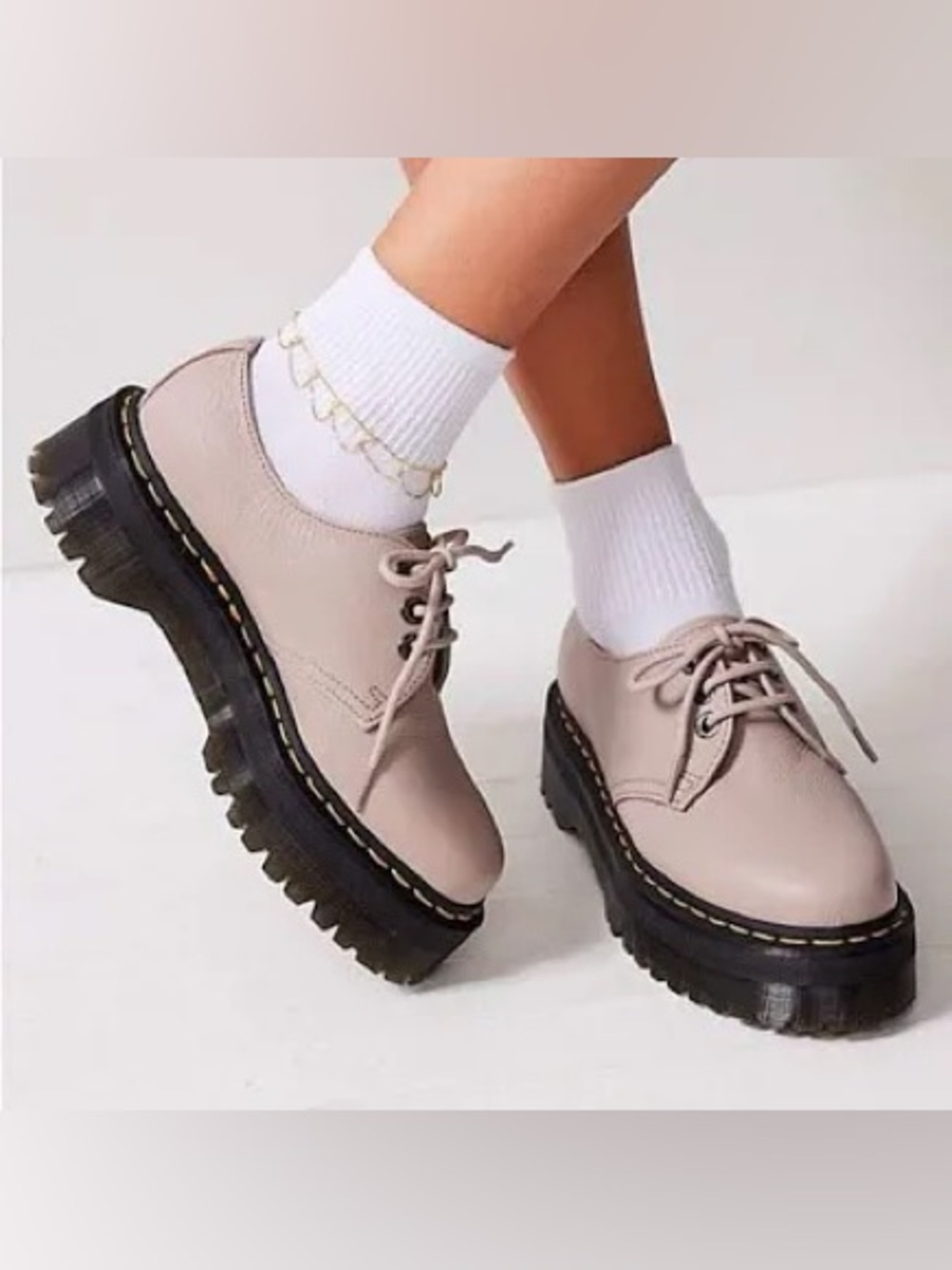 Dr. Martens 1461 Quad II Pisa Leather Platform Shoes
